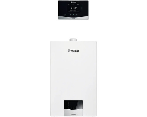 Chaudière à gaz à condensation Vaillant paquet 1.132 ecoTEC plus VCW 20/26CS/1-5, sensoHOME 380/2 8000014542 Appareil de chauffage au gaz Vaillant avec thermostat associé
