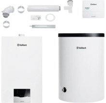 Vaillant ecoTEC plus Gasheizung und Warmwasserspeicher mit Zubehör