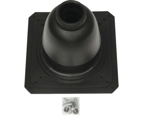 Dachdurchführung für Sanitärlüftung mit Montagematerial