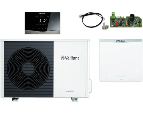 Chaudière à gaz à condensation Vaillant paquet 4.066 aroTHERM Split VWL 55/5 AS S2 pour système hybride 8000015335 Pompe à chaleur air-eau Vaillant aroTHERM avec accessoires