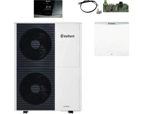 Chaudière à gaz à condensation Vaillant paquet 4.069 aroTHERM Split VWL 125/5 AS S2 pour système hybride 8000015341 Pompe à chaleur Vaillant aroTHERM avec accessoires