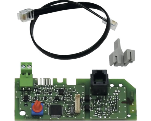 Circuit imprimé électronique avec câble, connecteur et borniers