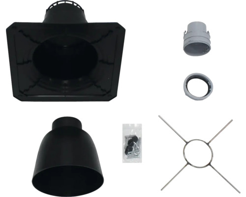 Aufsatz für Dunstabzugshaube mit Zubehör