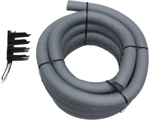 Wellrohr mit Kabelbinder