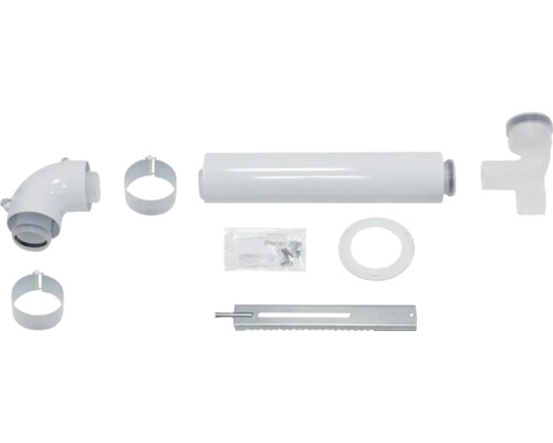 Abgasrohr-Installationsset mit Rohren, Schellen und Montagezubehör