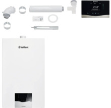 Vaillant ecoTEC plus Gas-Brennwerttherme mit Zubehör und Vaillant Logo