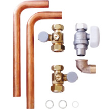 Rohrleitungen, Eckventil, Ventile und Dichtungsringe für Sanitärinstallationen