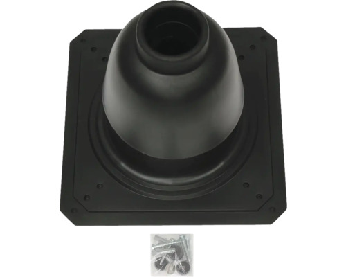 Dachdurchführung mit Befestigungsmaterial