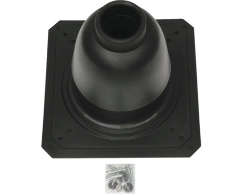 Dachdurchführung mit Montagematerial für die Dachabdichtung