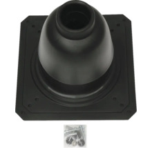 Dachdurchführung mit Befestigungsmaterial für die Dachabdichtung