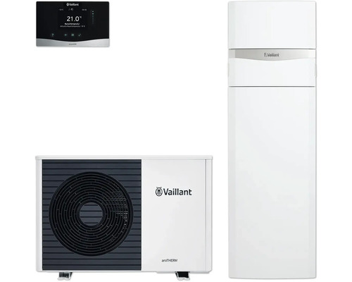 Chaudière à gaz à condensation Vaillant paquet 4.0202 aroTHERM Split VWL 55/5 AS S2 avec uniTOWER VWL 8000016860 Pompe à chaleur Vaillant aroTHERM avec régulateur