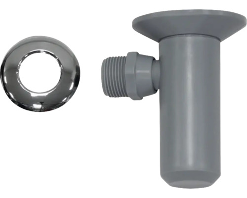 Robinet d'arrêt d'angle avec rosace