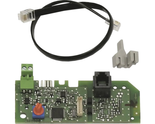 Carte de commande électronique avec câble et pièces de connexion