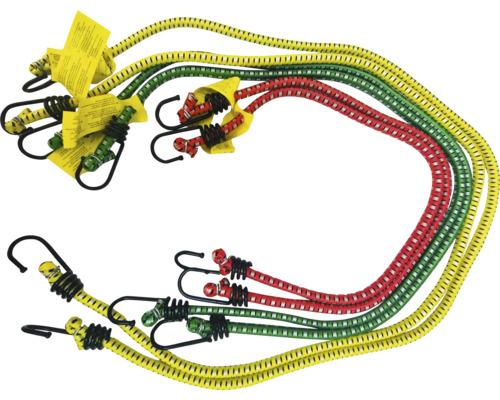 Sangles élastiques multicolores avec crochets