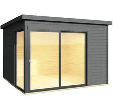 Abri de jardin avec porte coulissante