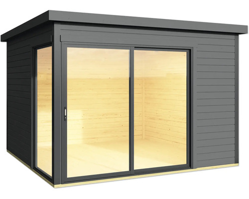 Abri de jardin avec porte coulissante