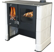 Holzherd mit Backofen und Sichtfenster