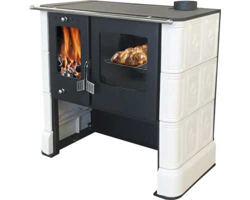 Holzherd mit Backofen und Sichtfenster