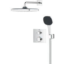 Duschsystem mit Kopfbrause, Handbrause und Thermostatbatterie