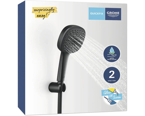 Grohe Duschkopf mit zwei Strahlarten und Wassersparfunktion