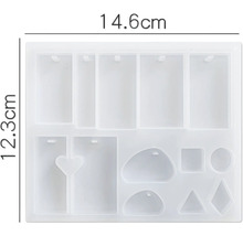 Set de moules en silicone CreativEpoxy Bijou, pour epoxy résine synthétique résine liquide