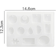 Set de moules en silicone CreativEpoxy Bijou, pour epoxy résine synthétique résine liquide
