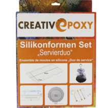 Creativepoxy Ensemble de moules en silicone Duo de service