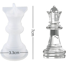 Set de moules en silicone CreativEpoxy Échecs, pour epoxy résine synthétique résine liquide