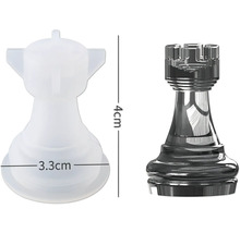 Forme de pièces d''échecs avec indications de dimensions