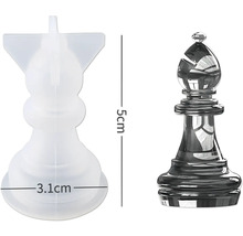Set de moules en silicone CreativEpoxy Échecs, pour epoxy résine synthétique résine liquide