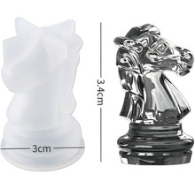 Set de moules en silicone CreativEpoxy Échecs, pour epoxy résine synthétique résine liquide