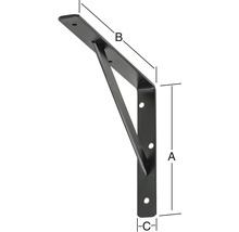 Console d''angle avec dimensions