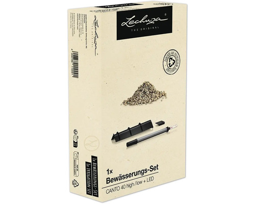 Lechuza Canto 40 Bewässerungs-Set Verpackung mit Zubehör