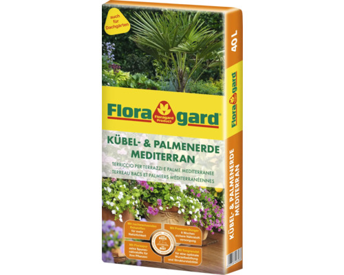 Terreau pour plantes en bac Mediterran Floragard 40 l avec 40 vol. % billes d’argile, cassées Terreau pour plantes en bac Mediterran Floragard 40 l avec 40 vol. % billes d’argile, cassées