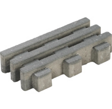 Bordure de gazon grise en béton