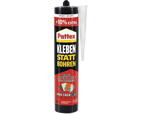 Pattex Montagekleber Kleben statt Bohren High Tack ( 10% gratis) 484g Pattex Kleben statt Bohren Montagekleber Kartusche mit extra Inhalt