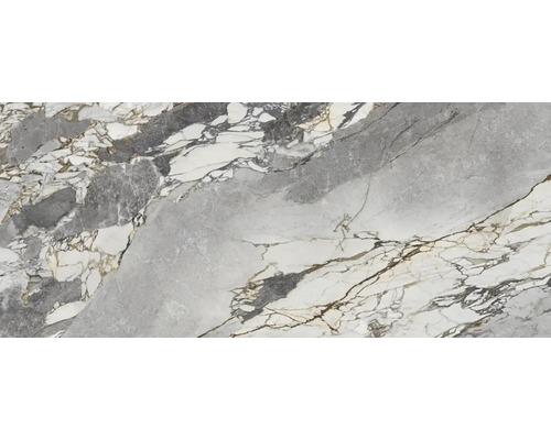 Motif de carreaux aspect marbre avec des veines grises et blanches