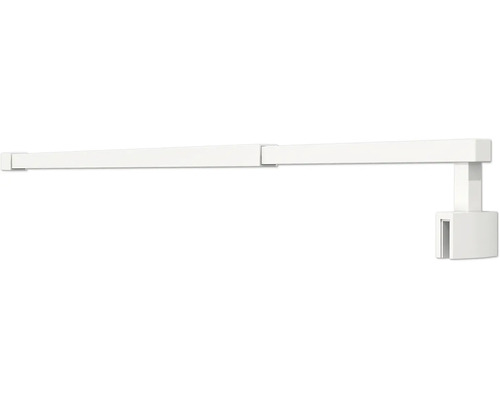 form&style Stabilisationsbügel MODENA eckig 730 - 1200 mm ausziehbar weiß matt Gardinenstange zur Wandmontage