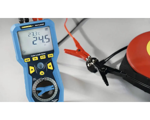 Mesureur de longueur de câble avec pinces crocodiles pour mesurer la longueur du câble