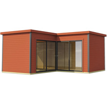 Abri de jardin moderne avec portes coulissantes