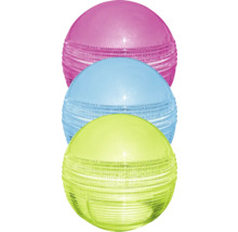 Trois lampes sphériques décoratives en plastique