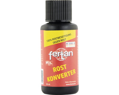 Convertisseur de rouille FERTAN convertisseur de rouille 20001 30 ml Flacon de convertisseur de rouille Fertan, 30 ml