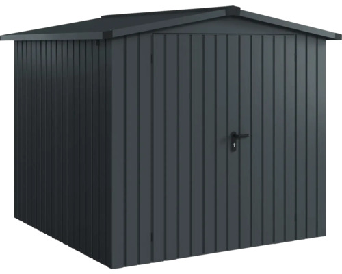 Abri de jardin en métal avec porte et toit
