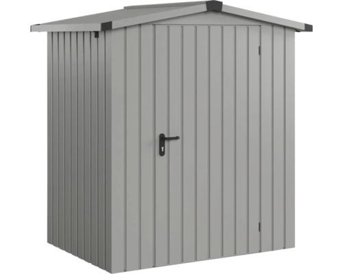 Abri de jardin métallique avec porte et poignée