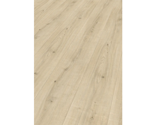 Gros plan d''un sol stratifié clair avec une texture de bois