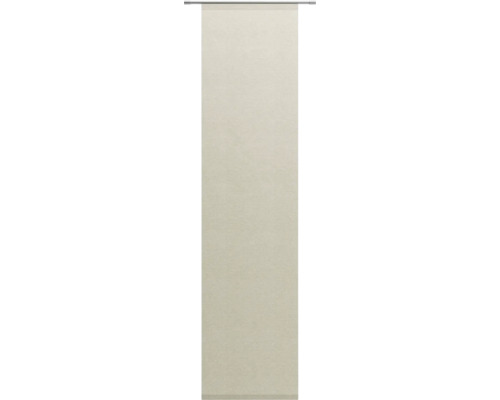 Schiebegardine nach Maß Alora-Eco hellbeige 60 cm breit Textiler Schiebevorhang mit Paneelwagen