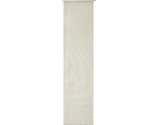 Schiebegardine nach Maß Beam taupe 60 cm breit Rollo mit geometrischem Muster für Fenster