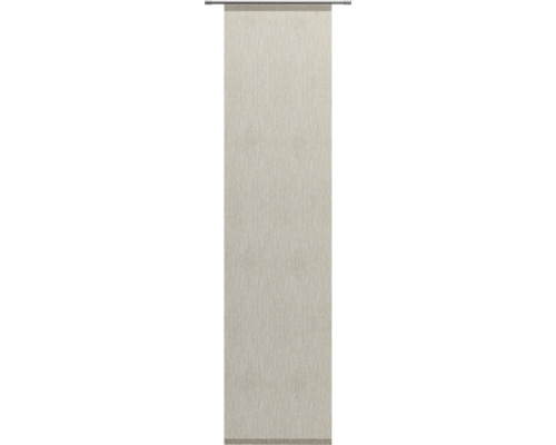 Schiebegardine nach Maß Libre-Eco taupe 60 cm breit Textil-Schiebevorhang mit Paneelwagen für Fensterdekoration
