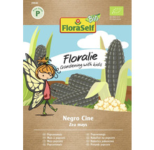 Zuckermais Negro Cine Floraself Floralie & Flo Samenfestes Saatgut Gemüsesamen