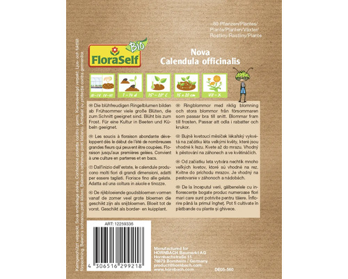 FloraSelf Nova Ringelblumen Calendula officinalis Informationen